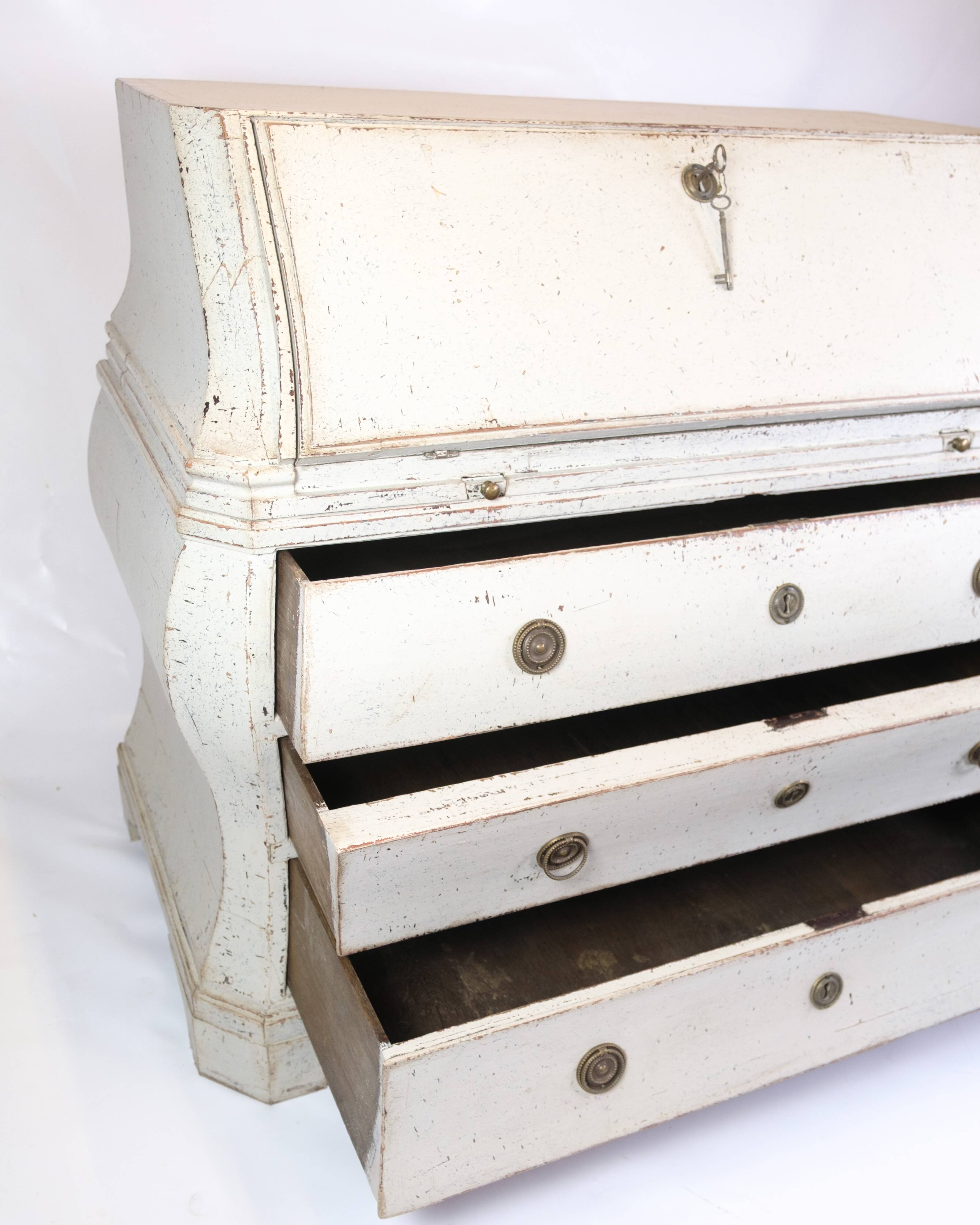 Gustavian Grey Painted Chatol From 1790s