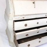 Commode peint en gris gustavien des années 1790