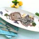 Extra Long, Fish Platter. Rare, Turbot and Skate, Fish Banquet Table Centerpiece.