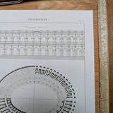 Printed in 1851, Arena of Nîmes.