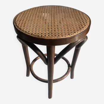 Cane seat stool