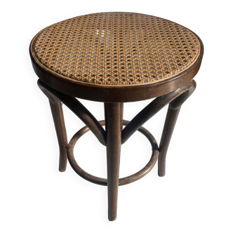 Cane seat stool