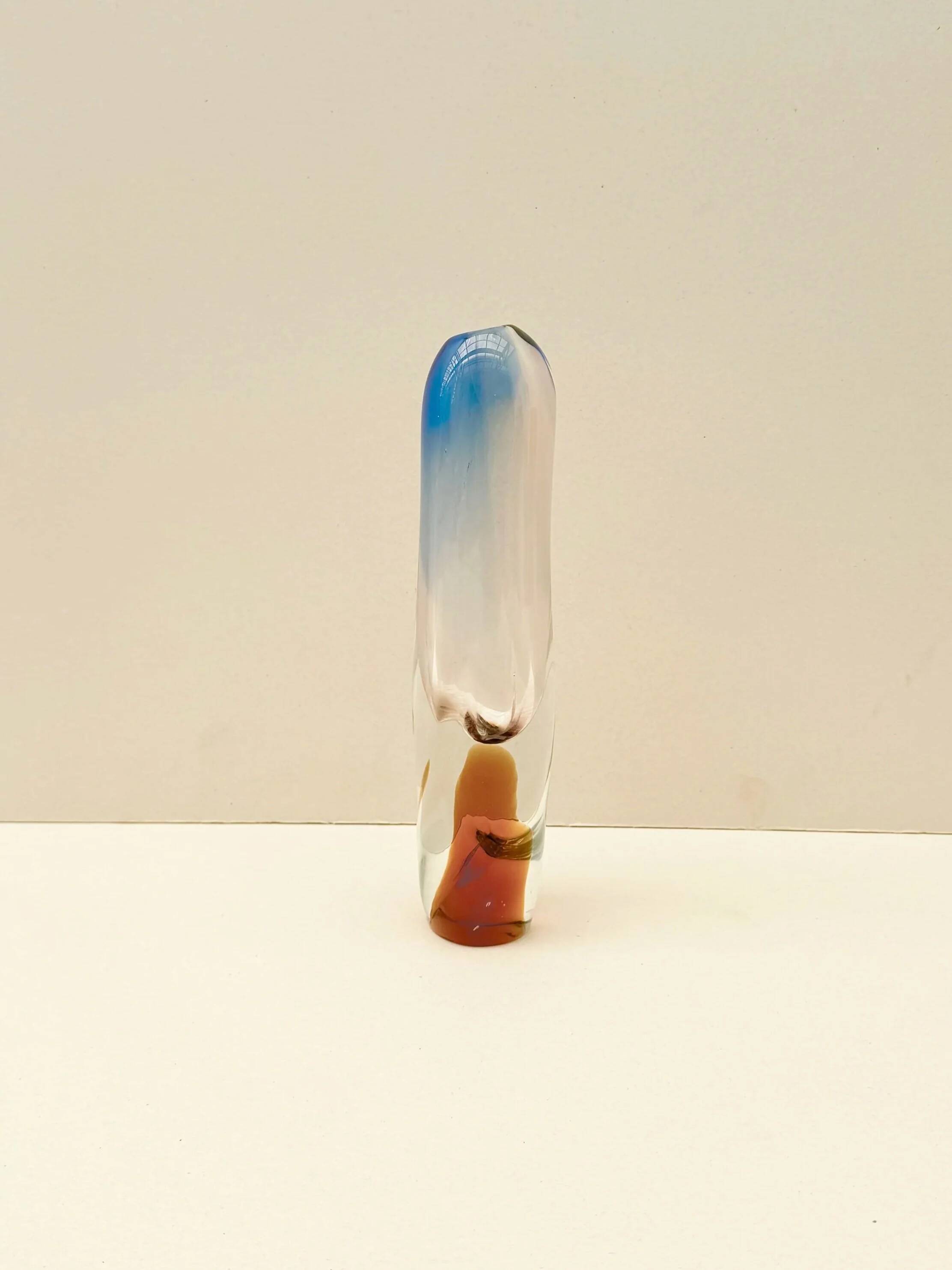 Vase by Josef Hospodka for Chribska in glass, Czechoslovakia 1960
