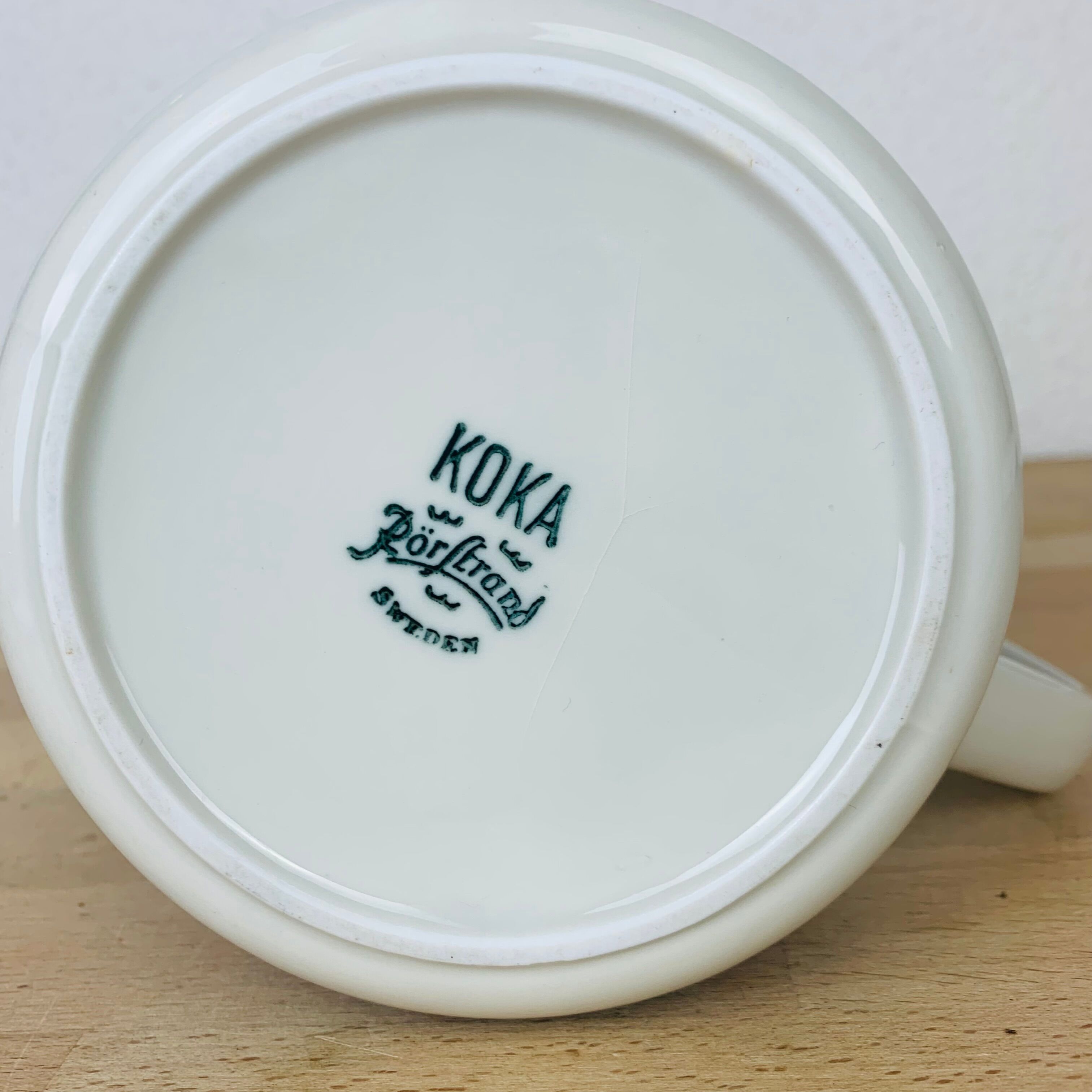 Koka ceramic jug pitcher by Rörstrand Sweden, Scandinavian