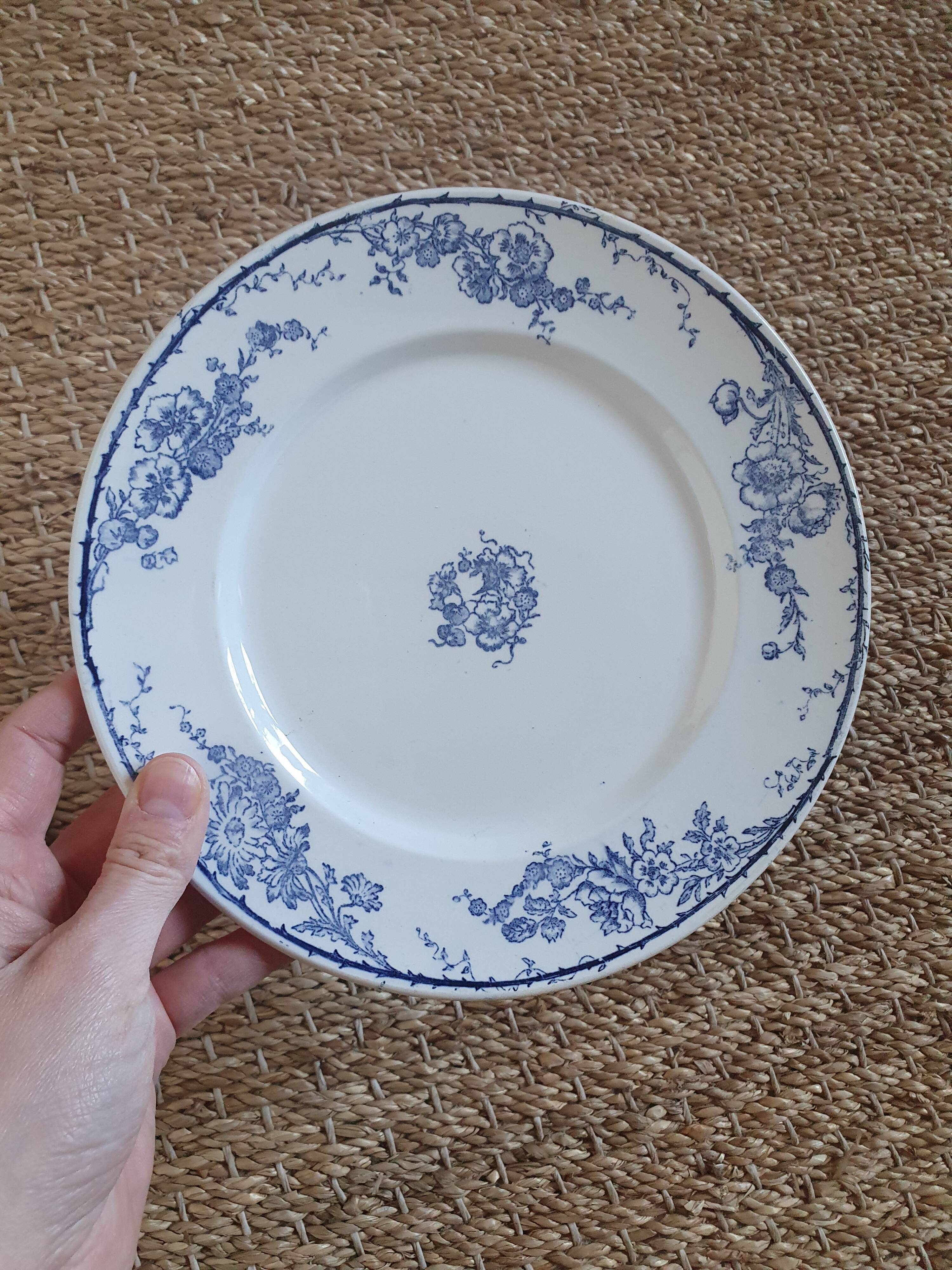 Six dessert plates earth of iron