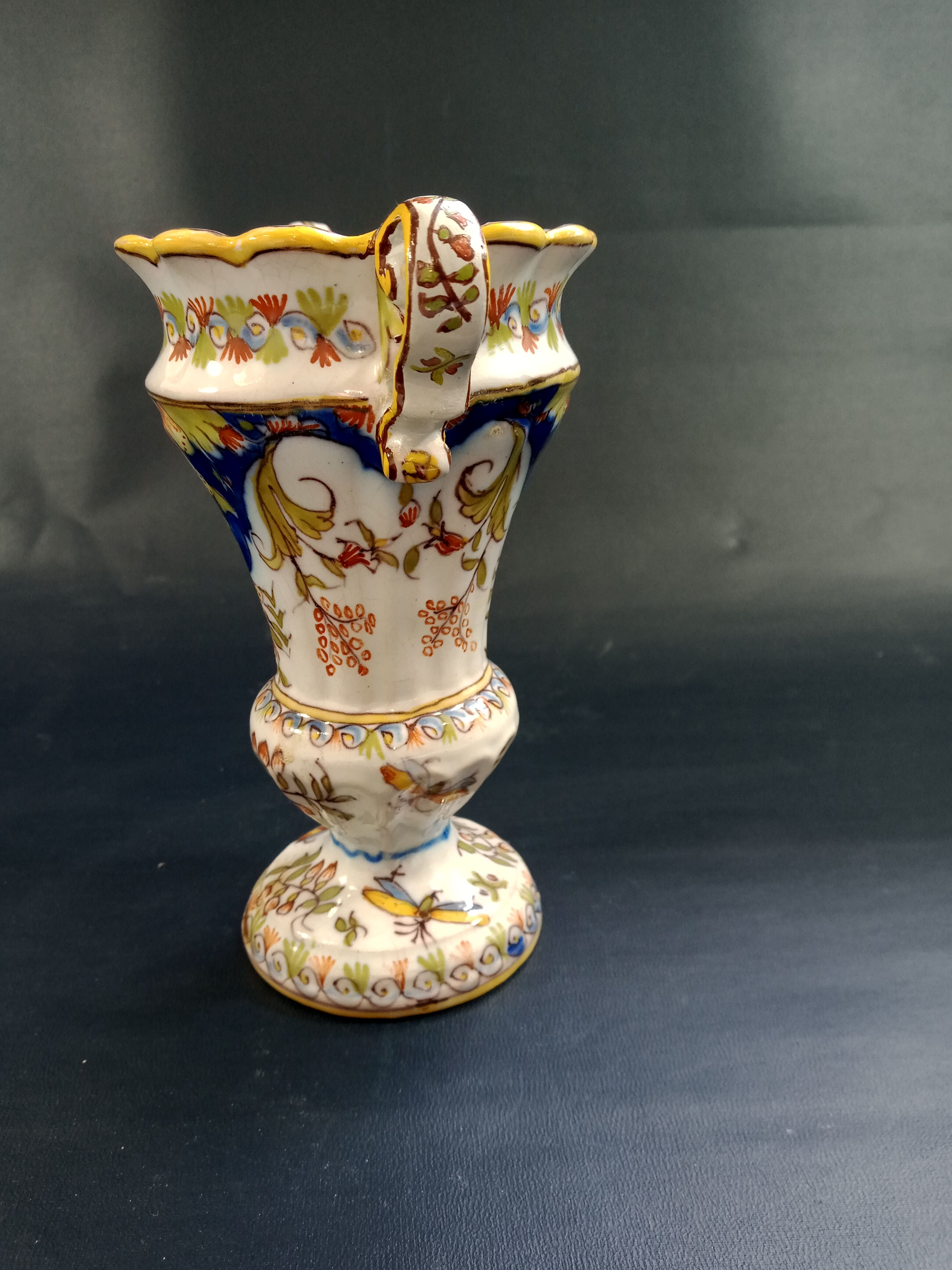 Vase Fourmaintraux Brothers ceramics of Desvres