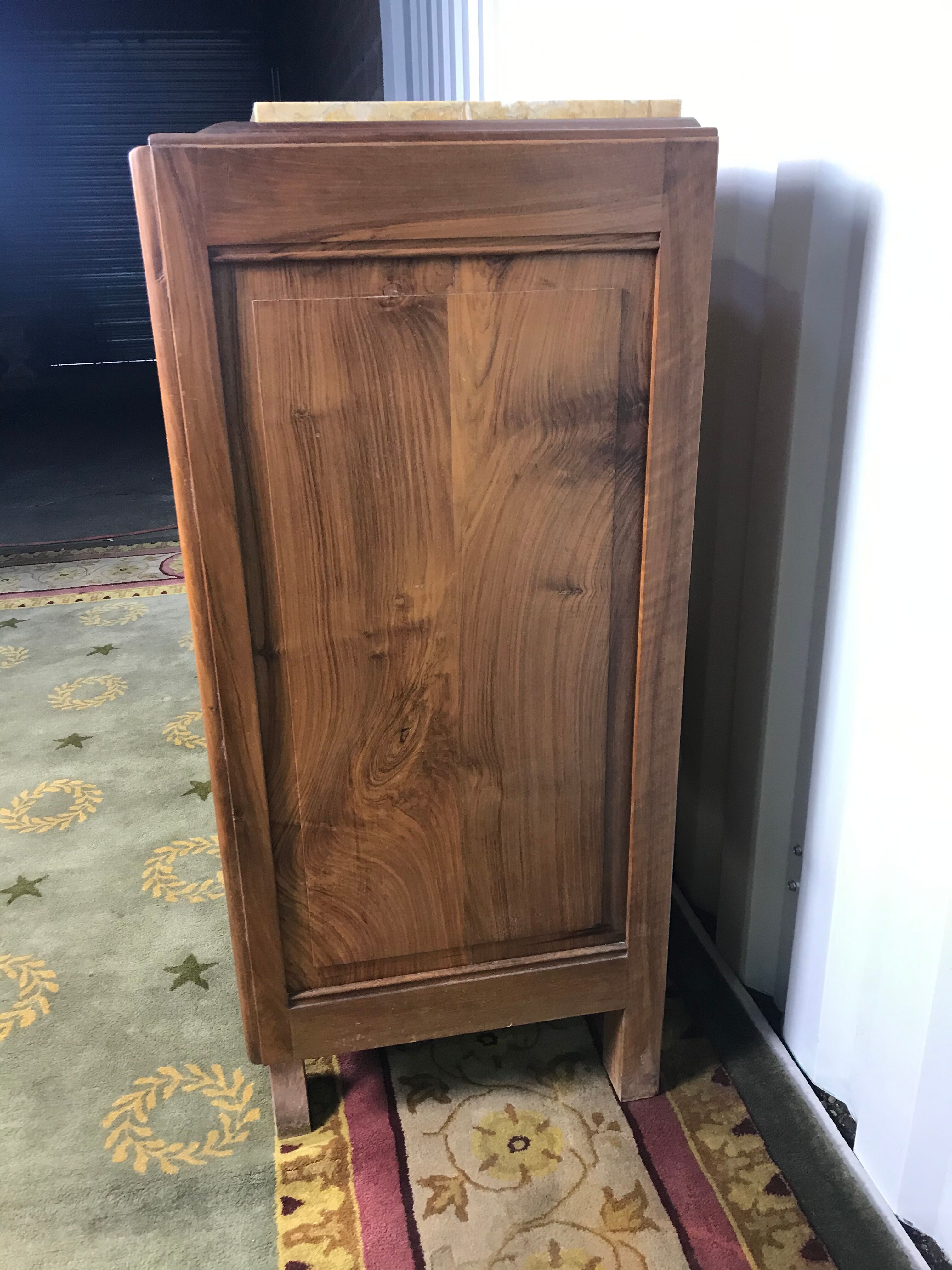 Art Deco buffet walnut carved