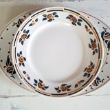 Ensemble de 6 assiettes à dessert et plat