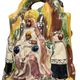 Sculpture in Spanish Majolica representing the Black Virgin with Child.