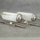 Pair of Art Deco Nickel and Glass Wall Lights, 1930s