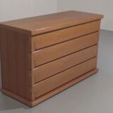 Italian architectural chest of drawers in ash