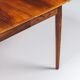 Table à manger à rabat modèle 227 d'Arne Vodder en palissandre Sibast 1960