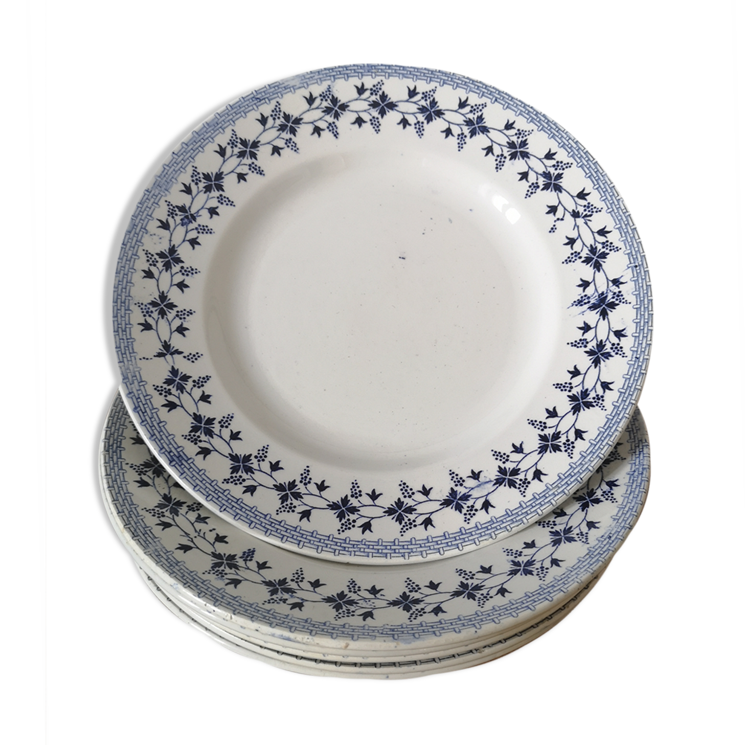 Old flat plates "Bluets"