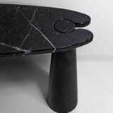 'Eros' console table in black marquina marble by Angelo Mangiarotti