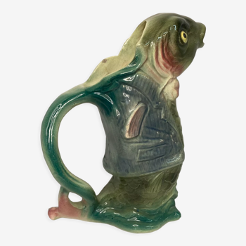 2211843 Old earthenware pitcher slurry fish early twentieth century