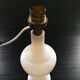Lamp base in white opaline.