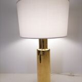 Scandinavian lamp Luxus in gilded glass 1970