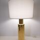 Lampe scandinave Luxus en verre doré 1970