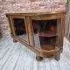 Restored Art Deco Low Display Cabinet TV Console Curved Glass 1930s