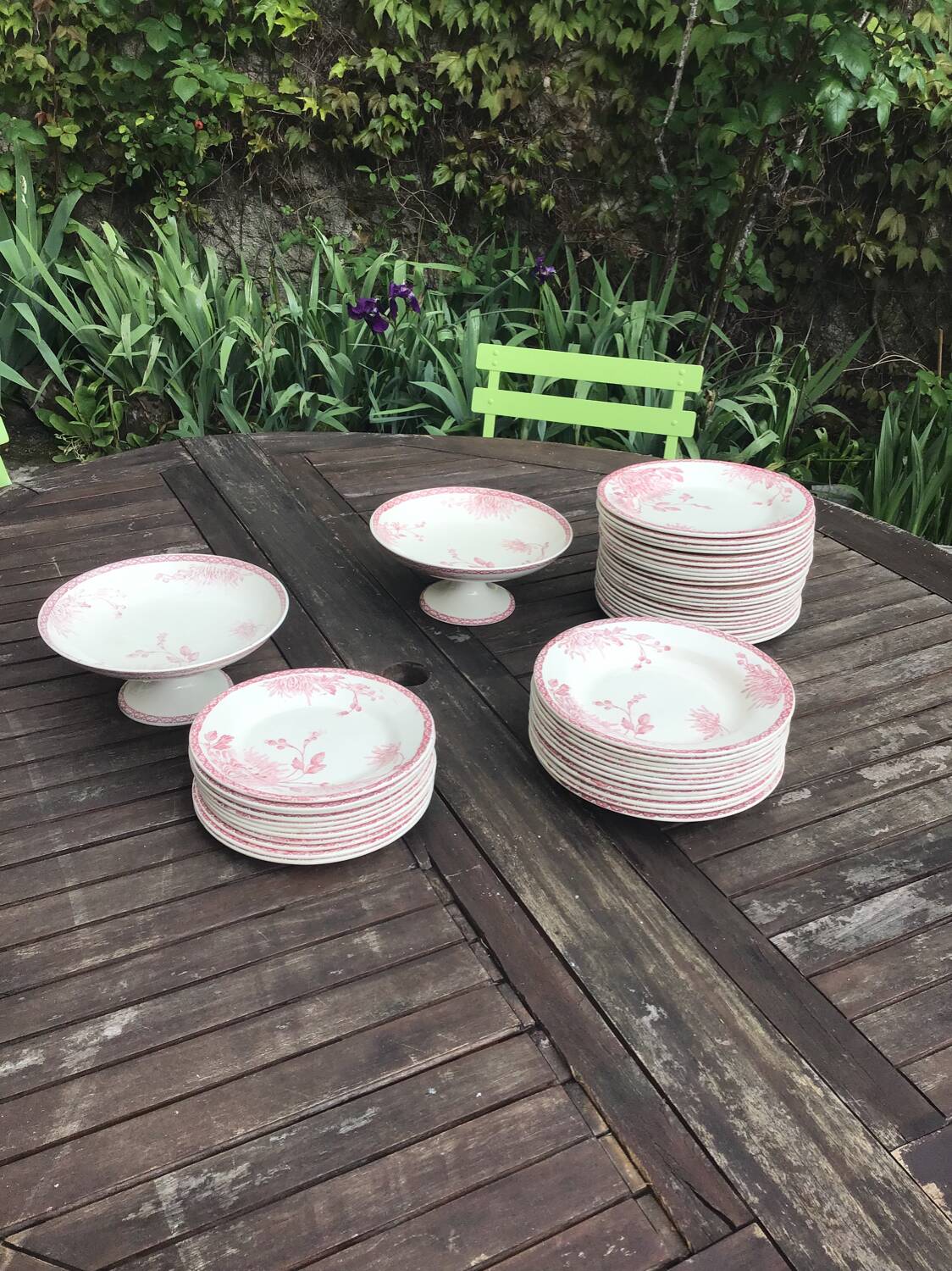 Assiettes à dessert « Turenne » de Creil et Montereau