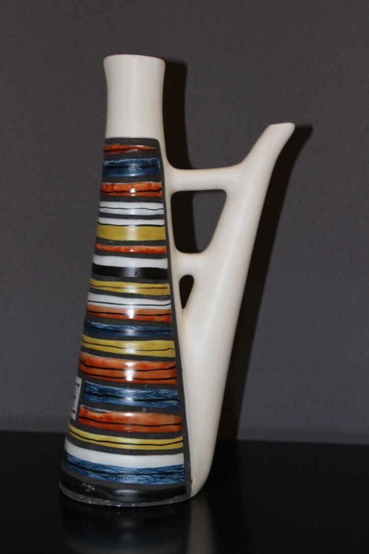 Ceramic pitcher by Capron circa 1960