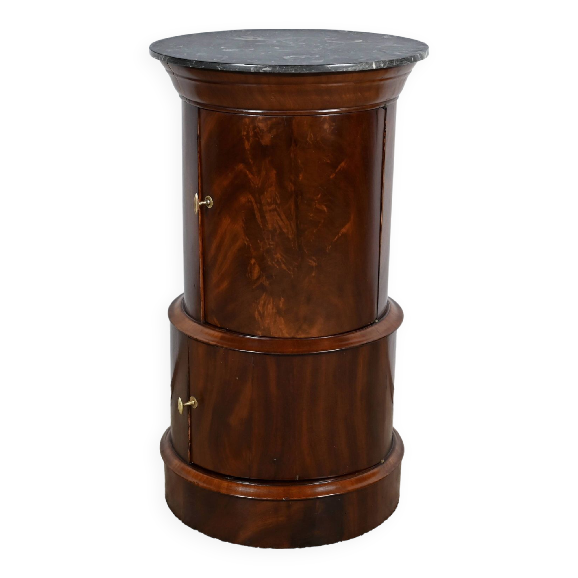 Rare Somno with two doors in Burl Mahogany, Empire period – Early 19th century