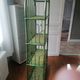 Green bamboo/rattan shelf