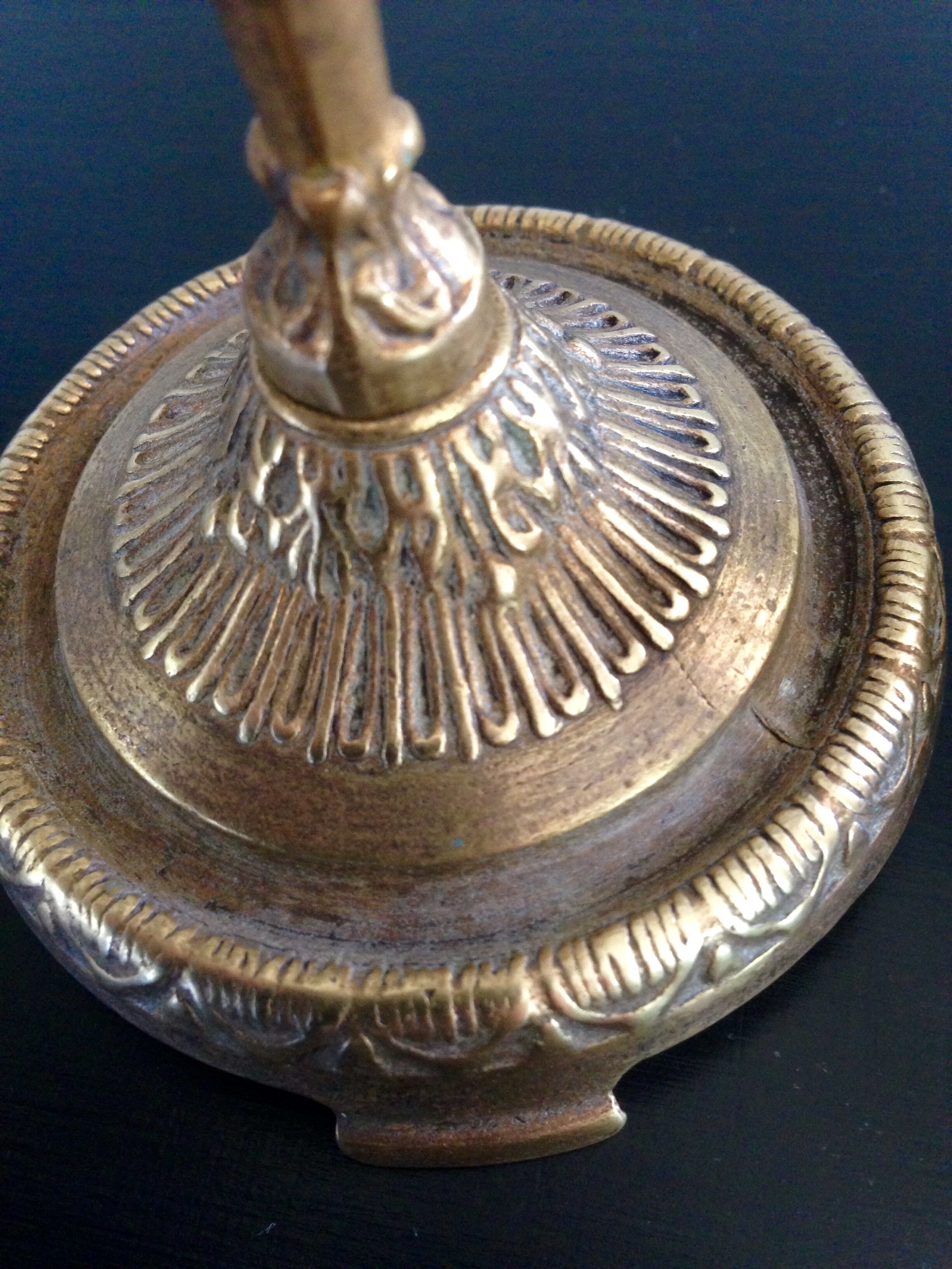 Pair of brass candlestick