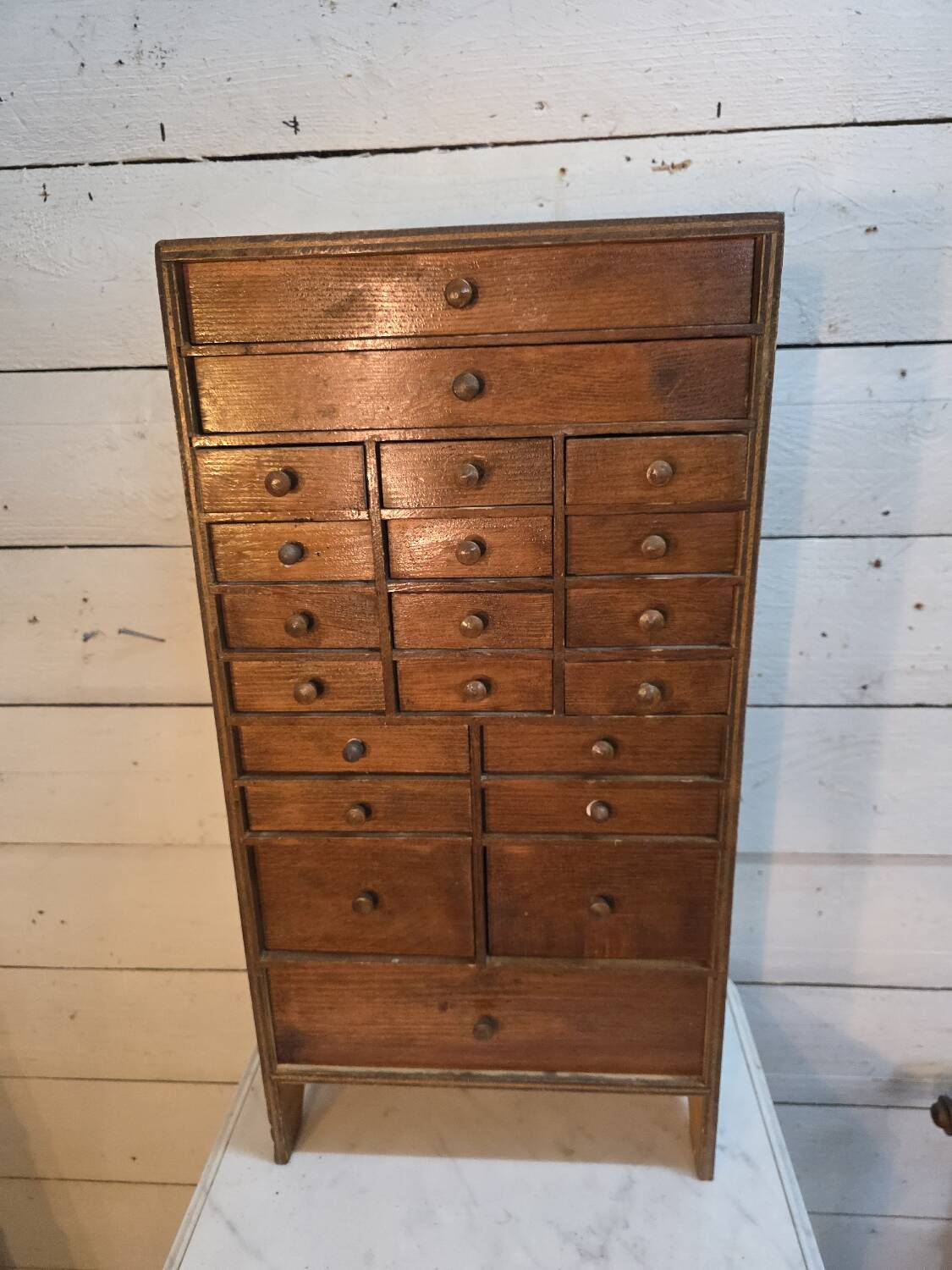 Watchmaker's workshop cabinet with drawers