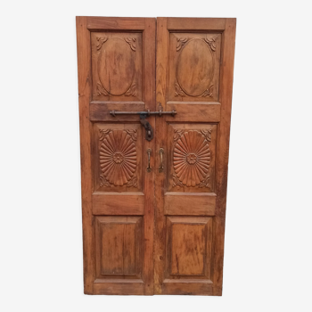 Old wooden door