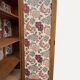 Art deco wardrobe in raw oak with bevelled mirror.