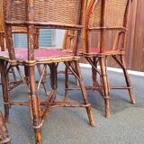 Set of 7 Parisian bistro / café chairs from the 1930s