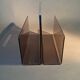 Smoked plexiglass magazine rack, Michel Dumas 1970.