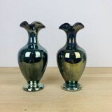 Paire de vases grès flammé Cytere Rambervillers