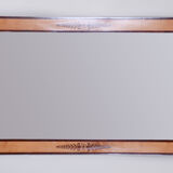 Early 19th Century Biedermeier Restored Mahogany Maple Austrian Mirror, 1830s