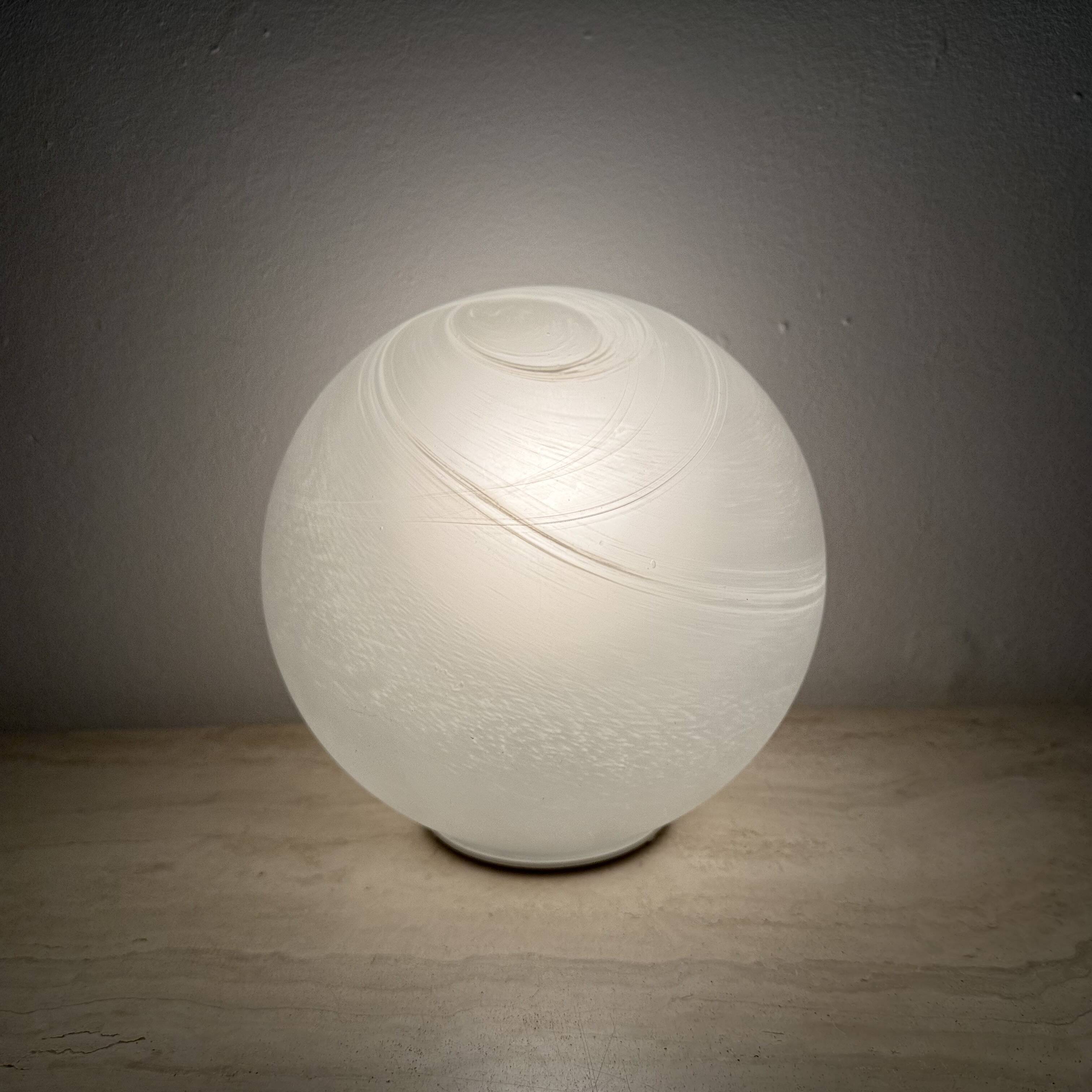 Vintage Wofi leuchten glass table lamp Mars