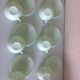 Six coffee cups and saucers in peppermint opaline 50/60