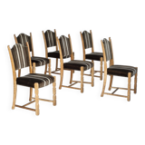 1970s, set 6 pcs of Danish dinning chairs, original good condition.