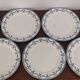 Set of 7 iron earth flat plates u&c sarreguemines and digoin