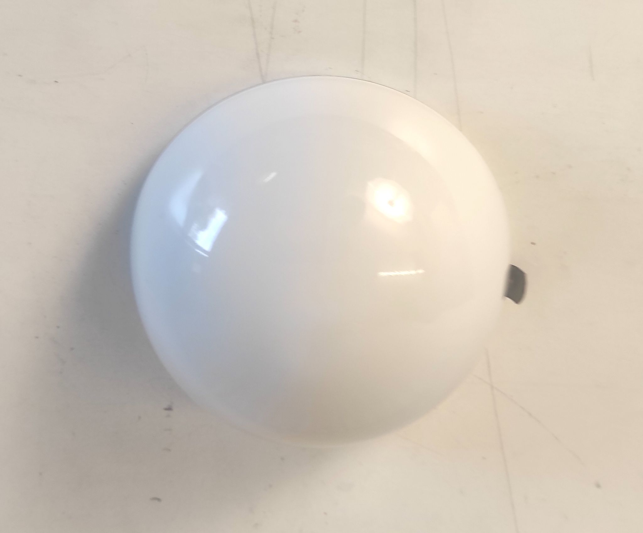 Ceiling lamp in opaline glass 16 cm, 60s/70s