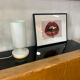 Lampe de Chevet Opaline blanche Vintage