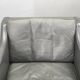 Pair of Leather Lounge Chairs by Børge Mogensen for Fredericia 1970s