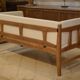 Oak canapé with ecru loops by Guillerme and Chambron for Votre Maison 1960s
