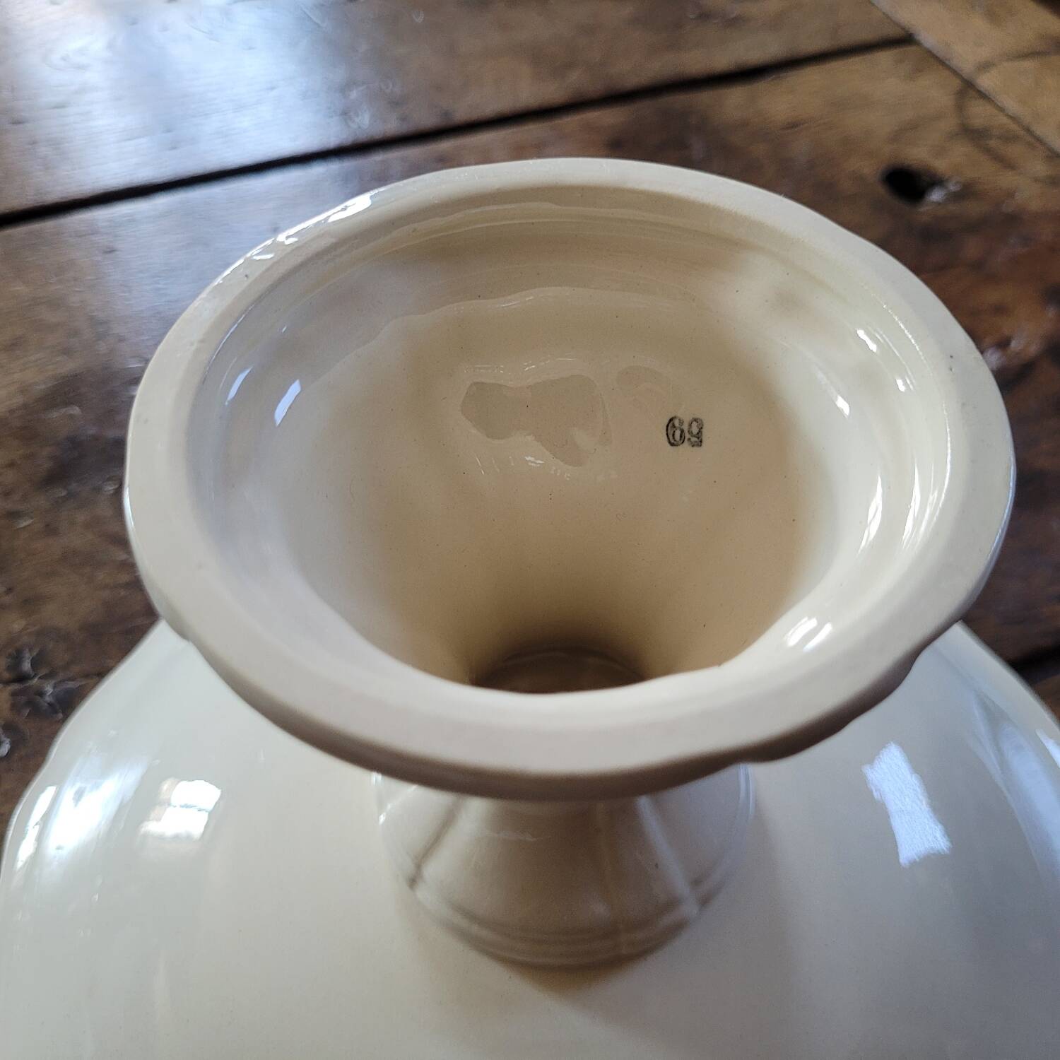 Rustic Compote Dish Digoin Sarreguemines 1930