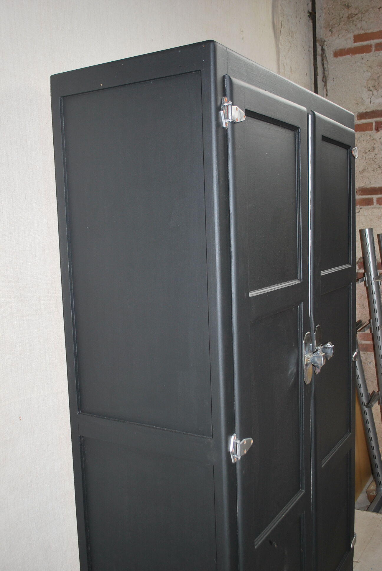 Renovated black parisian wardrobe