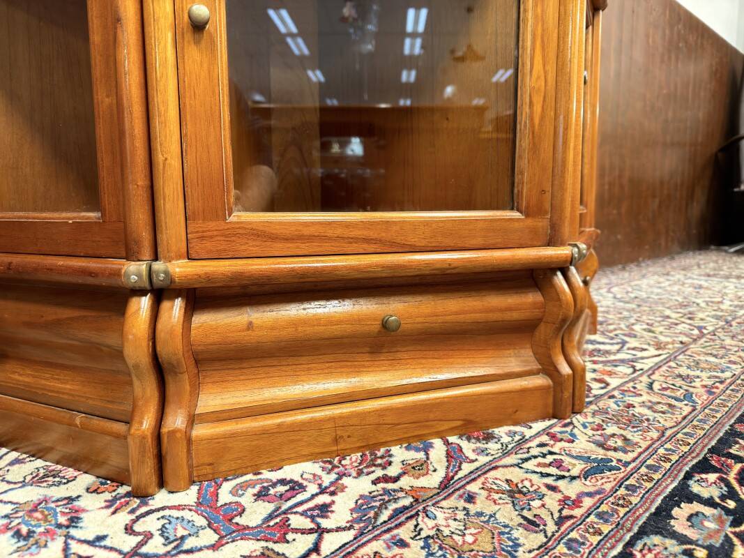 Original Globe Wernicke English Bookcase Half Round