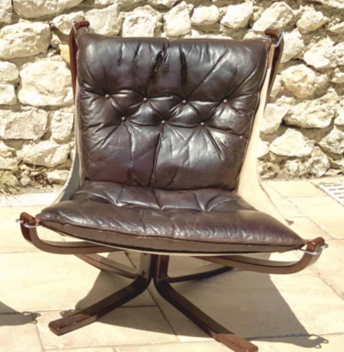 Pair of Scandinavian armchairs, Falcon by Sigurd Ressel from the 1970s, edited.