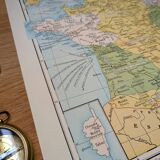 Printed in 1900, map of economic France.