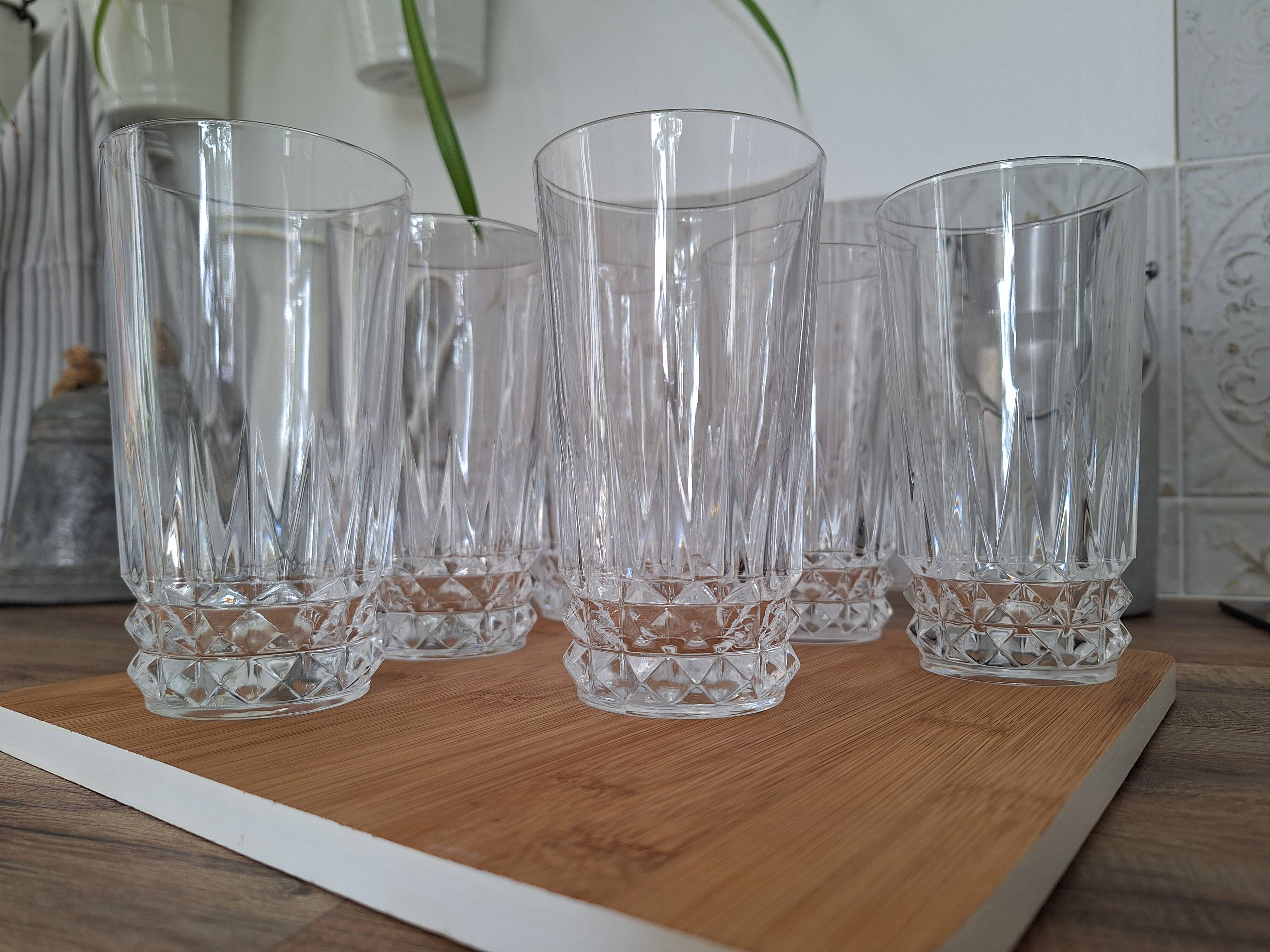 Verres à eau ou apéritif en cristal
