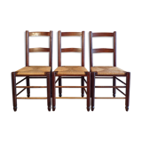 Set 3 mulched brutalist chairs
